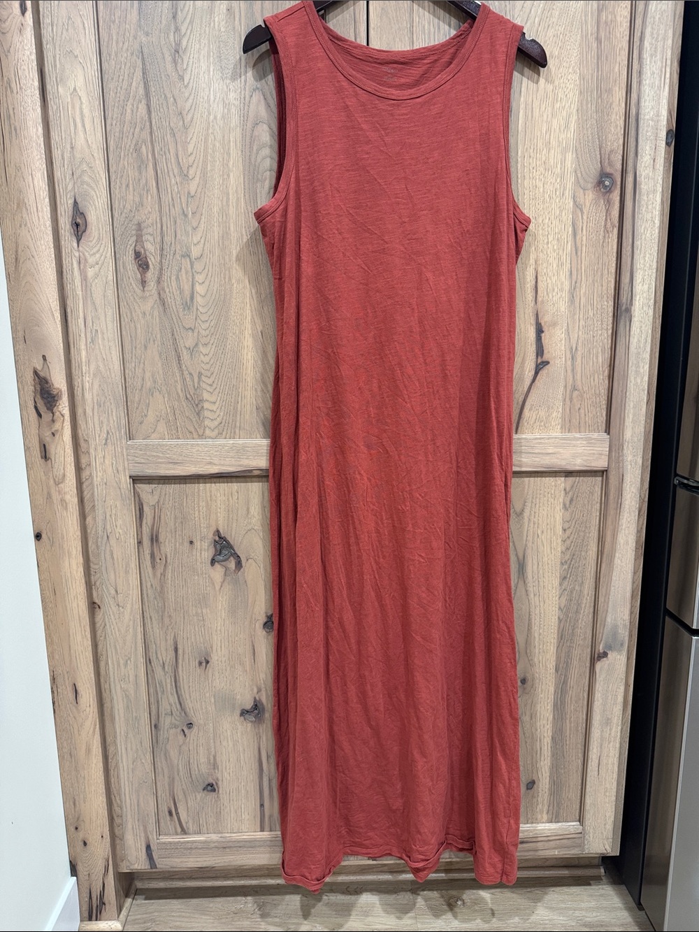 Daily Ritual Rust Sleeveless Maxi Dress